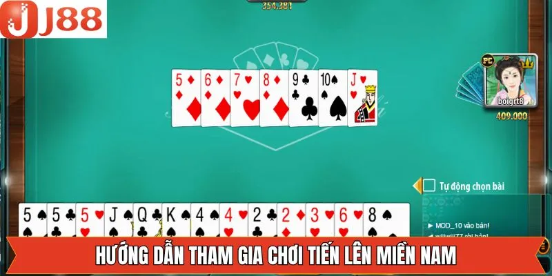 Các bước tham gia đánh bài tiến lên tại nhà cái J88